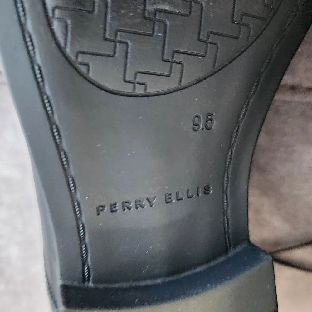 NEW Perry Ellis Men's Rosen Slip-On Dress Shoes Size 9.5 Wide